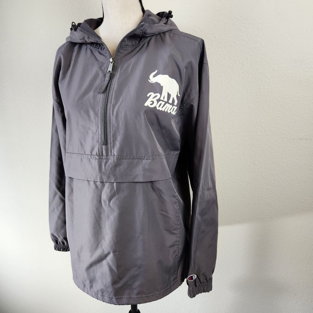CHAMPION‎ Alabama University BAMA Roll Tide Kangaroo Pocket Windbreaker Small